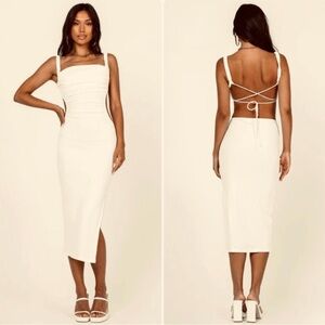 for love & lemons elea asymmetrical mini dress complemented by a flattering Ivory Multi A Line Dress Styling Color:Steel Grey